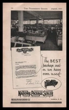 1931 A & K Markets Spokane Washington Store Photo Nashua Package Sealer Print Ad