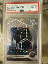 2020 Mosaic Anthony Edwards Genesis #201 PSA 10 Case Hit Rookie Gem Mint