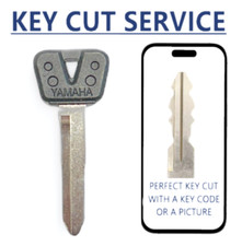 KEY CUT SERVICE + Yamaha YM63-P/X248/YH35R Motorcycle Key PLASTIC HEAD