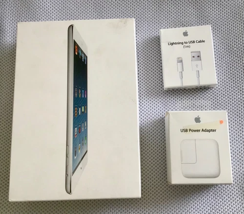 Apple iPad Mini 16GB Wi-Fi Cellular UK A1455 White & Silver Original Box