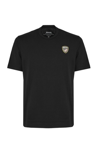 TSHIRT uomo BLAUER FAXON USA 25SBLUH02194 NERA LOGO GOMMATO 2025 t-shirt NEW - Imagen 7 de 7