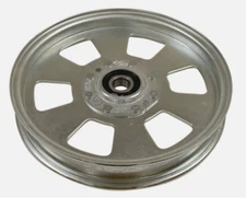 Flat Idler Pulley replaces Exmark 116-9639, 109-8590. Fits Exmark Lazer Z