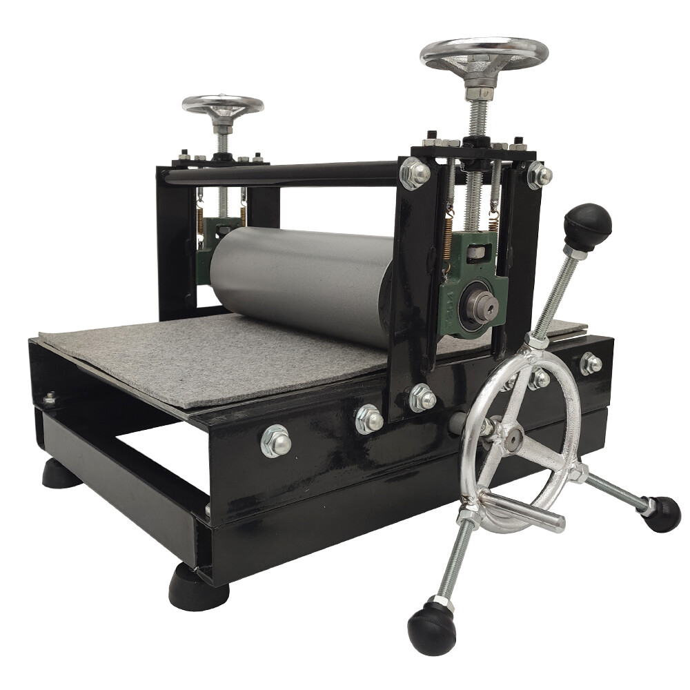 Adjustable Tabletop Slab Roller Engraving Press PrintMaking Machine w/ Handwheel