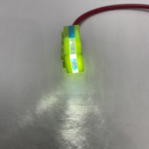 Building Brick Book Light 9" battery push button clip on red blue green block - Picture 7 of 10