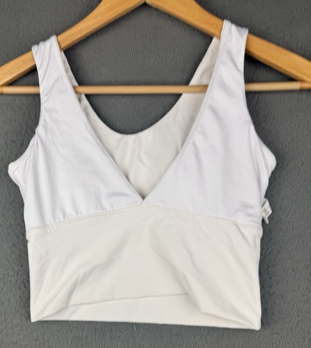 NVGTN Essence Bra White Small S Longline High Impact Seamless Sports Workout - Picture 5 of 9