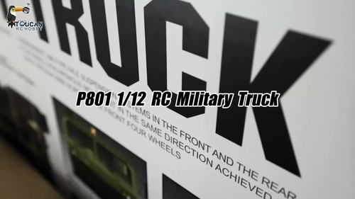 1/12 8*8 2.4G 16CH RC Camion Militare Telaio Metallo Servomotore P801 Accessorio - Video 1 di 1