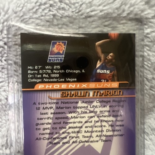 Shawn Marion 1999-00 Fleer Focus Rookie Card #117R NBA RC Free Shipping /3999 - Picture 5 of 5
