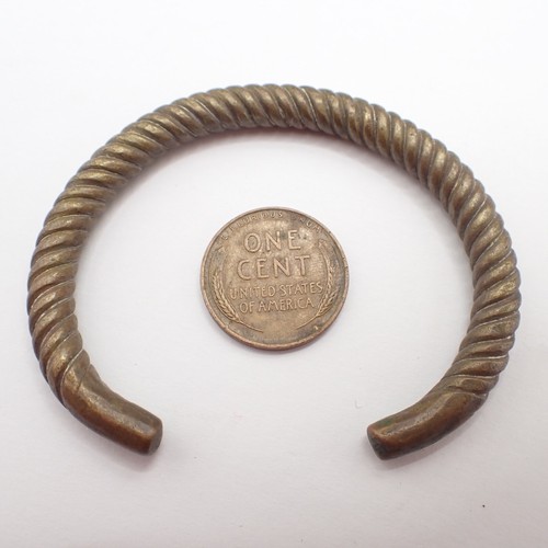 THAI ASIAN BRACELET bronze brass jewelry metal tribal antique estate collection - Picture 3 of 5