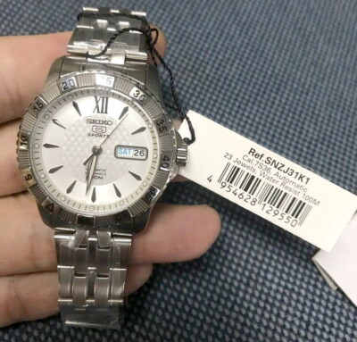 Seiko 5 Sports 23 Jewels 100m Automatic Men's Watch SNZJ31K1 | eBay