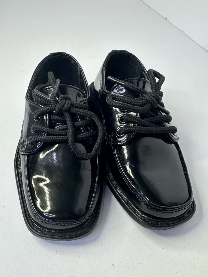 Zapato Tip Toes Niños Infantes y Niños Pequeños - Estilo S65 Negro Talla 6 Zapatos de Vestir Fiesta Foto 2 de 4