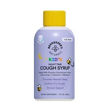 Beekeeper's Naturals Propolis Honey Cough Syrup Nighttime for Kids Immune