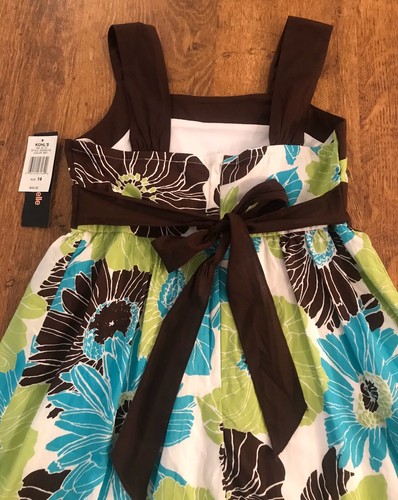 My Michelle Girls Multi-colored Floral Dress, Fully Lined Sz 14 NWT - Picture 5 of 9