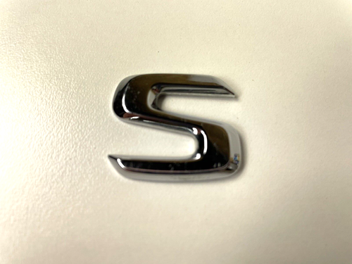 MERCEDES Chrome S500L Rear Trunk Chrome Emblem Individual Letter S