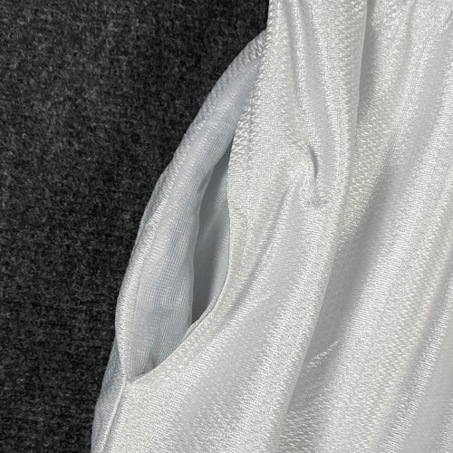 Starter Mens Large Active Shorts Shiny Silver Basketball Drawstring Pockets - Picture 2 of 12