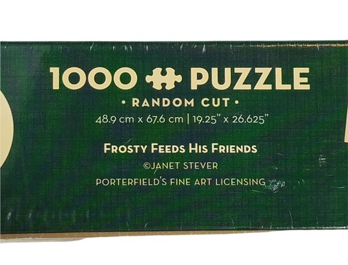 Cobble Hill Frosty füttert seine Freunde 1000-teiliges Puzzle Janet Stever Art - Bild 5 von 5