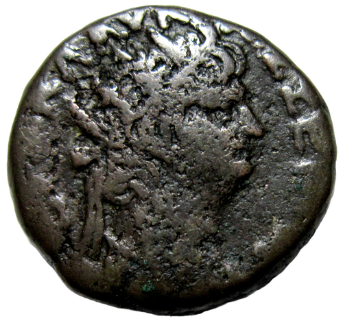 EGYPT, ALEXANDRIA, BILLON TETRADRACHM, NERO , 54-68 AD. ALEXANDRIA REVERSE. - Picture 2 of 5