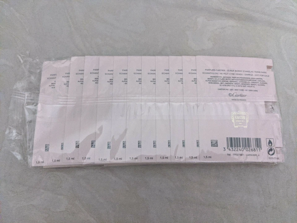 CARTIER BAISER VOLE Eau De Parfum SELLADO paquete de 12 muestras x 1,5 ml  Foto 2 de 2