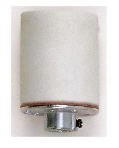 PORCELAIN Keyless LAMP HOLDER Screw Med Base SOCKET 1/8 IPS 660W 250V NEW 90-409 - Picture 1 of 2