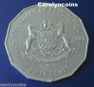 50 Cent Coin 01 Centenary Of Federation State Of Tasmania Tas Australian 50c Ebay 50 Cent Coin 01 Centenary Of Federation State Of Tasmania Tas Australian 50c Ebay