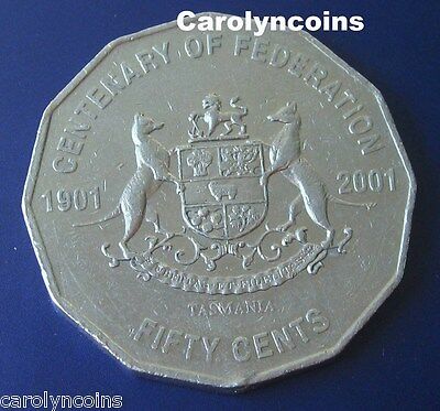 20c Centenary of Federation New South Wales NSW 20 Cent Australian Coin 2001