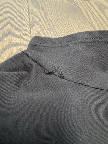 Eileen Fisher Organic Cotton Ballet Neck Knit Dress Black Size Medium NWT Read - Picture 9 of 11
