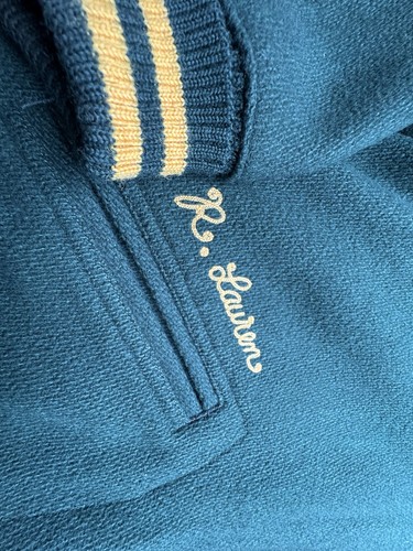 Chaqueta Polo Ralph Lauren Para Hombre RL Tigers '67 Letterman - Hombres XL - Verde - Imagen 5 de 15