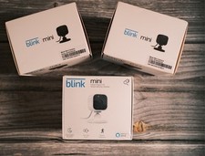 Blink Mini Indoor Plug-In HD Smart Security Camera BCM00300UB Lot Of 3 Combo!!!!