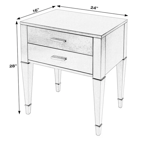 Butler Specialty Company Kai 2 Drawer End Table - Black Licorice - Picture 8 of 8