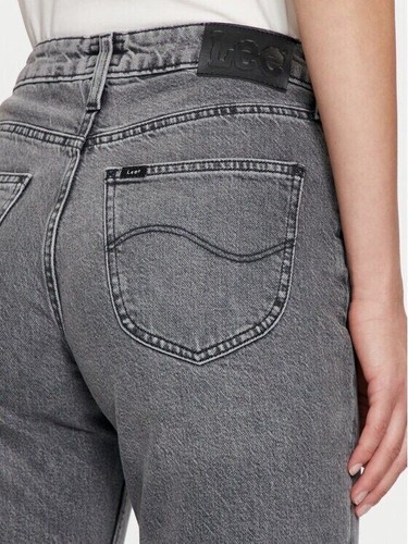 Lee - Women's Carol Regular Straight Fit Denim Jeans Steel Yourself Grey W28 L30 - Picture 5 of 5