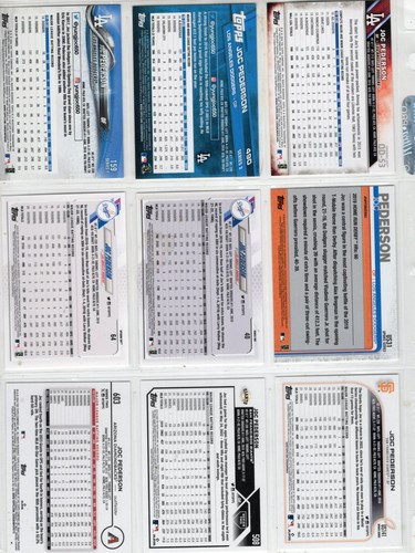 Topps Joc Pederson 2016-2022 Dodgers Giants  D Backs - Picture 2 of 4