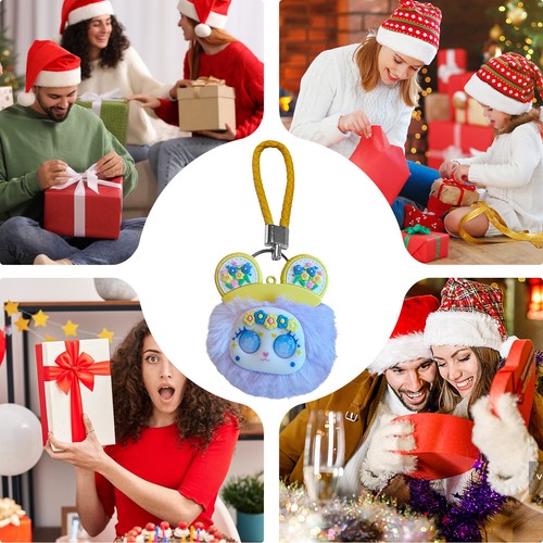 Plush Keychain Pendants Soft Cozy Bag Charm Lightweight Backpack Accessory - Foto 8 di 9