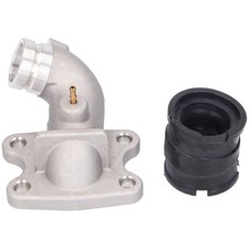 Flansch 17,5/24mm Ansaugstutzen für Peugeot, Honda, SYM, Kymco – Dellorto kompat