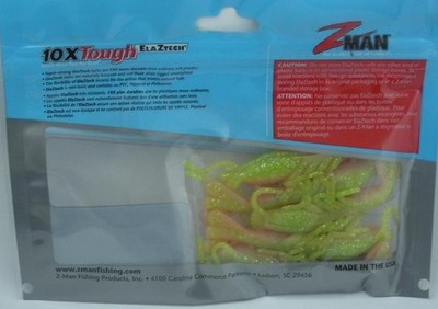 Zman SSHRP3-60PK5 Gesalzener Köder Shrimpz 3'' Elektrischer Huhn mit Pro-Cure Gel