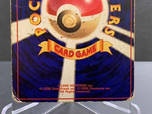 Charizard Base Set No.006 Holo Rare Old Back 1996 Japanese Pokemon Card - Picture 6 of 14