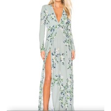 FLYNN SKYE Kate Wrap Maxi Dress Sz Small