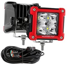 FA Series Red Housing LED Pods, 3 Inch 40W Spot Beam Light Bar, Spot Beam, Red