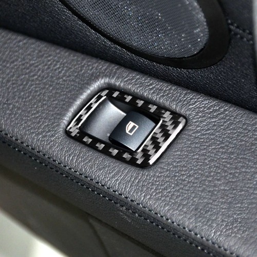 3Pcs Real Carbon Fiber Interior Window Lift Panel Trim For BMW Z4 E89 2009-2016 - Picture 3 of 10