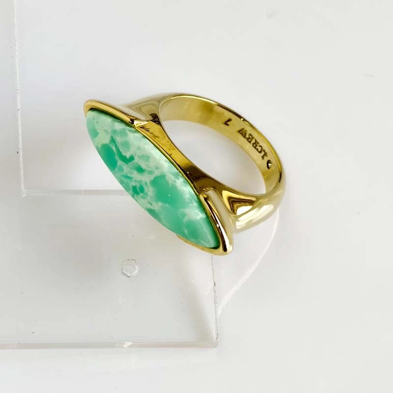 Nuevo Anillo Solitario de Piedra Clásico Jcrew Elegante Mujeres Fiesta Vacaciones Joyería 2 Tallas Foto 2 de 4