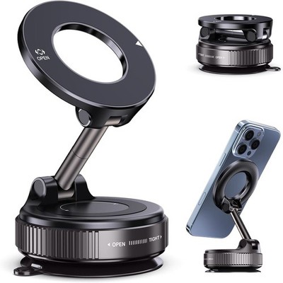 Strong Magnetic Car Phone Mount Holder 360° Rotating Dashboard Windshield Iphone