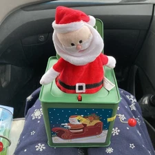 Jack Rabbit Creations "Santa" Jack-in-the Box plays "We Wish You a Merry Christm