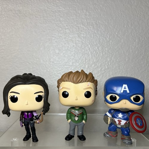 Funko POP Marvel Lot (5) CAPTAIN AMERICA AGENT MAY LOKI CLINT BARTON KATE BISHOP - Picture 2 of 13