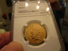 GOLD - 1926 INDIAN HEAD EAGLE NGC  MS-63  1/2 OZ  VERY NICE EYE APPEAL FOR  A 63
