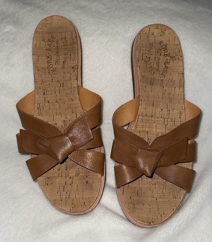 Ladies Kork Ease The Original Leather Slide Sandals * Size 10 - Picture 2 of 9