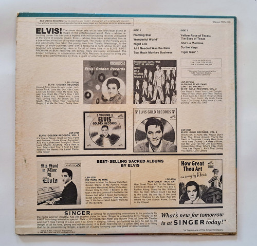 Elvis Presley, Singer presents Elvis Singing Flaming Star With Bonus Photo - Picture 5 of 20