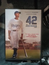 42 The Jackie Robinson Story (DVD, 2013) Chadwick Boseman, Harrison Ford D90
