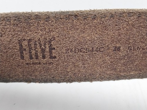 Cinturón de cuero marrón plano Frye talla 36, total 42" largo 1,5" ancho estilo #DC544C - Imagen 5 de 6