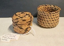 2- Small Pine Needles Baskets 