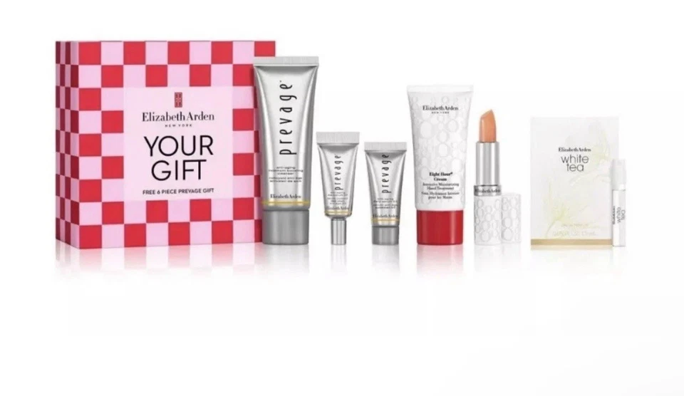 2025 Nuevo Elizabeth Arden NUEVA YORK ¡Juego de regalo prevage de 6 piezas! ¡Nuevo!! Foto 3 de 4