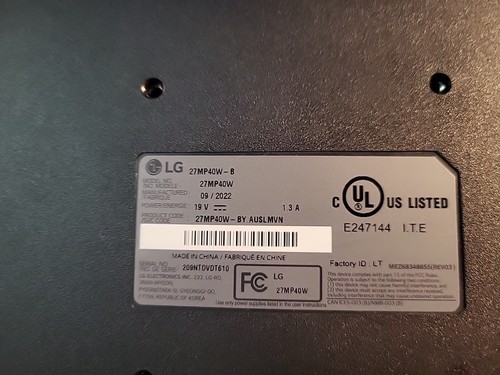 LG Moniter. One HDMI Port. Monitor Only. Working Condition. - Picture 3 of 4