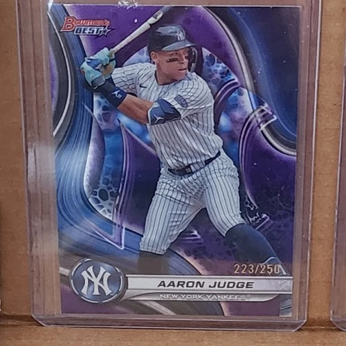 Aaron Judge 2024 Bowman's Best Purple Refractor Card #223/250 New York Yankees